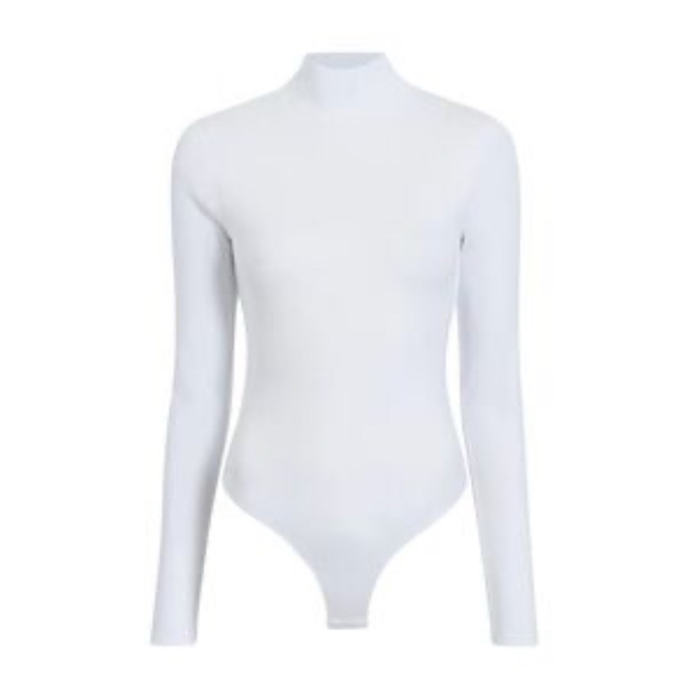 Hill House The Luna Black Bodysuit Cotton Layering White Casual Sz L
